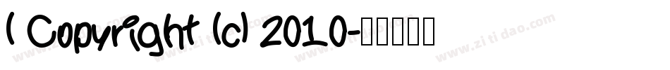 ( Copyright (c) 2010字体转换